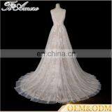 Tiamero Peach Color Party Wine Deep V Backless Wedding Gowns Evening Dress Ball thumbnail-2