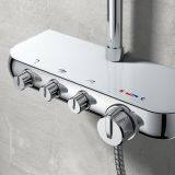 IT-P010 Luxury Bathroom Shower Valves Chrome Colour 3 Functions Shower Column With Bracket thumbnail-2