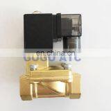GOGO 2 Way Pilot Diaphragm Brass Electric 110v 220v ac Water Pneumatic Normally Closed Solenoid Valve 1 1/4" BSP 35mm PX-35 NBR thumbnail-1