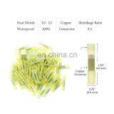 Hampool Good Reputation Yellow 12-10AWG HDPE Electrical Crimp Automotive Shrinkable Waterproof Butt Connectors thumbnail-6