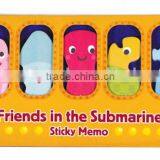 Polar Sea Animal in the Submarine Die Cut Shape Note Set Notepad Sticky Memo Pad thumbnail-2