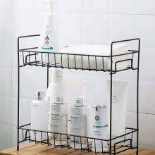 2 Tier Iron Kitchen Storage Rack, Condiment Rack for Kitchen Supplies Storage thumbnail-3