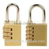 Resettable Combination Brass Padlock