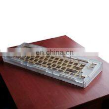 Cnc Milling Machining Part Dyed PC Sandbasting PC Transparent Acrylic Typewriter Keyboard