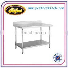 304 Stainless Steel Restaurant Work Bench / Customized 201Stainless Steel Kitchen Work Table thumbnail-2