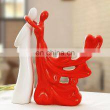 New Lover Shape Ceramic Sculpture Statue for Home thumbnail-2