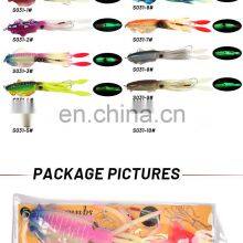 20cm 120g 150g Deep Sea Fishing Bait Lead Head Sinking Trolling Tuna Fishing Lure Soft Octopus thumbnail-2