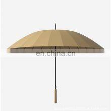 Luxury Automatic Sales Premium High Quality Logo Cheap Pink White Umbrella 24 Bones thumbnail-5