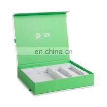 Magnetic Flip Top Cosmetic Glass Bottle Storage Box Divided Magnetic Lock Box