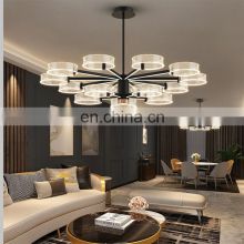 Zhongshan Professional Indoor Decoration Living Room LED Contemporary Chandelier Pendant Lamp