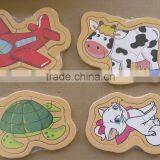 Non-Toxic Wood Puzzle For Little Kids Popular Kids Puzzle Games 15*13 5Pcs Cheap Puzzle Toys thumbnail-4