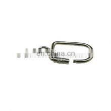 Fashion High Quality Gift Metal Screw Key Ring With Chain