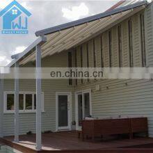 PVC Coated Motorized Retractable Awning With LED Lights