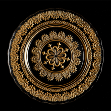 New Luxury Eco Friendly Glass Charger Hotel Wedding Dinner Plate thumbnail-3