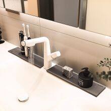 New Engraved Diatomite Stone Faucet Mat Set For Kitchen,Bathroom Sink thumbnail-1