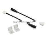 Connector of Single Color LED Strip Light, Connector Strip to Power Adaptor