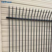 Industrial Metal Iron Garden Fence Panel Outdoor Rail Galvanized Steel Picket Fence Panel for Country thumbnail-2
