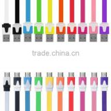 Micro USB Cable, Costyle 10pcs/lot 10 Colors Colorful 2M 6 FT Long Flat Micro USB Data Sync Charging Cable Cord for Samsung Gala