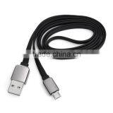China Accesories Mobile Phone Alumium Flat Usb Cable Multifunctional Micro Usb Data Cable thumbnail-4