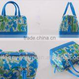 Latest Fashion Bag Design/pvc Handbags for Women/beautiful Flower Handbag thumbnail-2