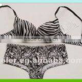 Sexy Zebra Bra/Brief Set thumbnail-1