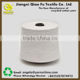 Factory price blended cotton polyester bleached white raw white yarn