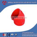Ductile Iron Grooved Pipe Fittings 22.5 Degree Elbow