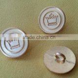 Crown Logo in Gold NF Color Metal Shank Button -- M1607 thumbnail-4