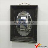 Wall Mounted Black Wooden Mirror Candle Holder thumbnail-2