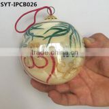 personalised christmas glass ball ornaments
