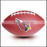 Custom Logo Print Mini Size 3 Rubber Rugby Ball thumbnail-1