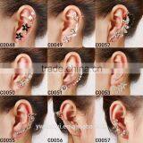 Simple Trendy Styles Gold Plate Rhinestone Star Earring Woman E1946 thumbnail-6