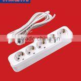 Europe Group Socket 5 Gang With Wire and Earthing/romania Socket