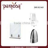 Modern Frosted Glass Railing for Deck