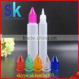 High Quality pe Plastic Pen Shape Squeeze Unicorn Dropper Bottle 10ml 15ml 30ml With Screw Cap for E-liquid thumbnail-1