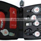 New Portable USB Mouse Hub Earphone Keypad Kit Set Bag Tools thumbnail-5