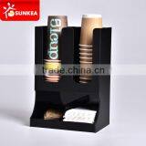 Black Wall-mounted Acrylic Cup Organizer thumbnail-6