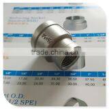 Stainless Steel Bell Reducer Coupling 3/4"x1/2" BSP Female Thread