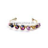 In stock fashion handmade Luxury brand metal rhinestone bracelet SKB1245