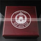 Hot Sale MDF Gift Box / Wooden Display Box for Coin / Kuwait Wooden Box for Gift
