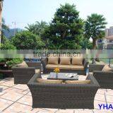 MODERN DESIGN ROUND WICKER GARDEN SET thumbnail-1
