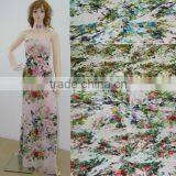 Floral 100% Polyester Digital Print Fabric for Ladies Dress thumbnail-1