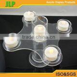 JLP Acrylic Candle Holder 5 Arms Crystal Candelabra thumbnail-1