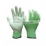 13 Gauge Green ESD PU Coated Nylon Gloves