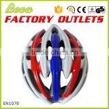 New Design Red Bule White Comfortable Wearing Bike Helmet With Adjustor thumbnail-2
