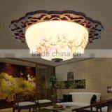 Vintage LED Ceramic Wood Interior Decoration Led Pendant Hanging Chandelier Celling Light Home Light Company Lights thumbnail-2