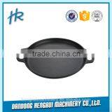 36cm Cast Iron BBQ Grill Pan Double Side Grill Plate