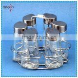 condiment glass bottle holder for cooking