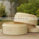 Eco-friendly Round Bamboo Restaurant Food Steamer thumbnail-4