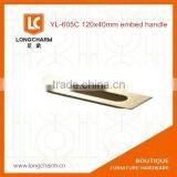 Long Rectangular Hidden Handle and Knob SS Door Handle From Guangzhou Hardware